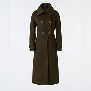 Mackage Elodie Wool Coat in Army Green Size XS
